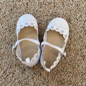 White Patten Leather Shoes Size 7